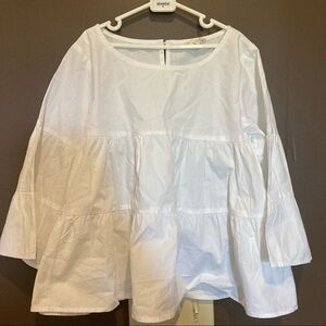 Hayden Girls White  Tiered Blouse